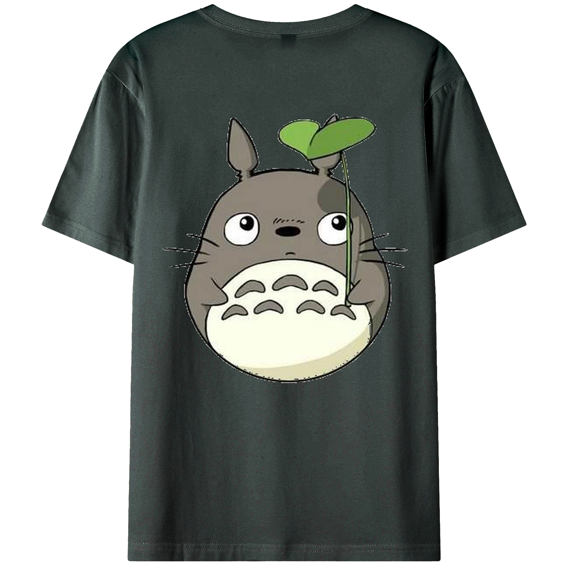 （画像用） となりのトトロ 草壁メイ 草壁サツキ My Neighbor Totoro Satsuki Kusakabe Mei Kusakabe 綿100％ メンズ半袖Tシャツ（バックプリント） 通気性